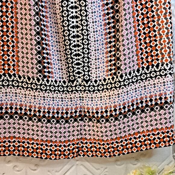 Vintage J.Crew Geometric Print Boho Pencil Skirt Business/Career Core Size 2/XS - Picture 11 of 12